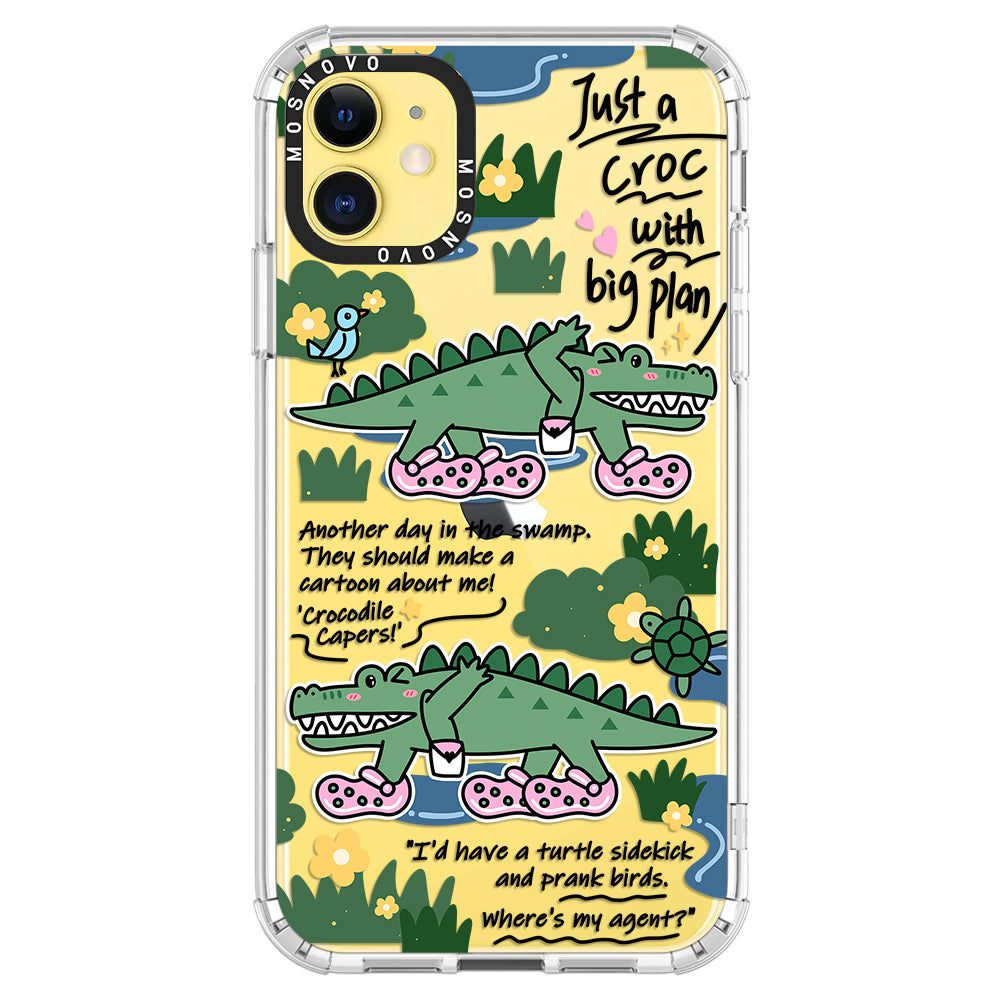 Croc with Big Plan Phone Case - iPhone 11 Case