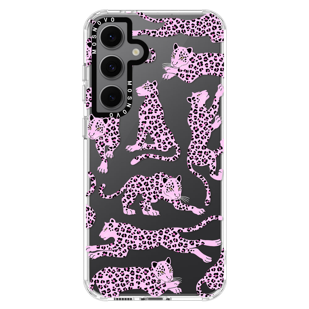 Pink Leopard Phone Case - Samsung Galaxy S24 FE Case - MOSNOVO