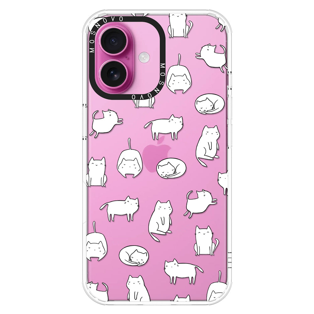 Cute Cats Phone Case - iPhone 16 Case - MOSNOVO