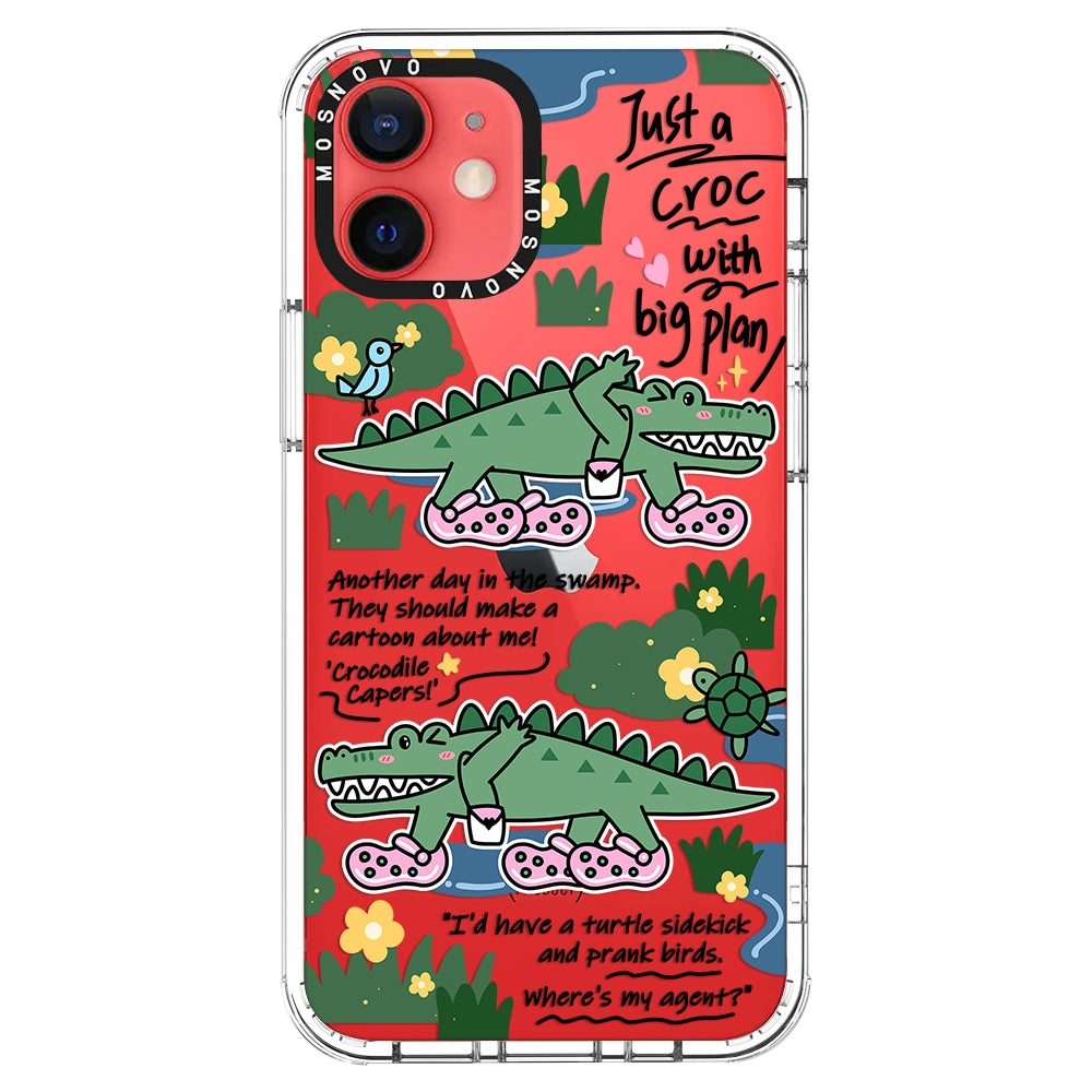 Croc with Big Plan Phone Case - iPhone 12 Case