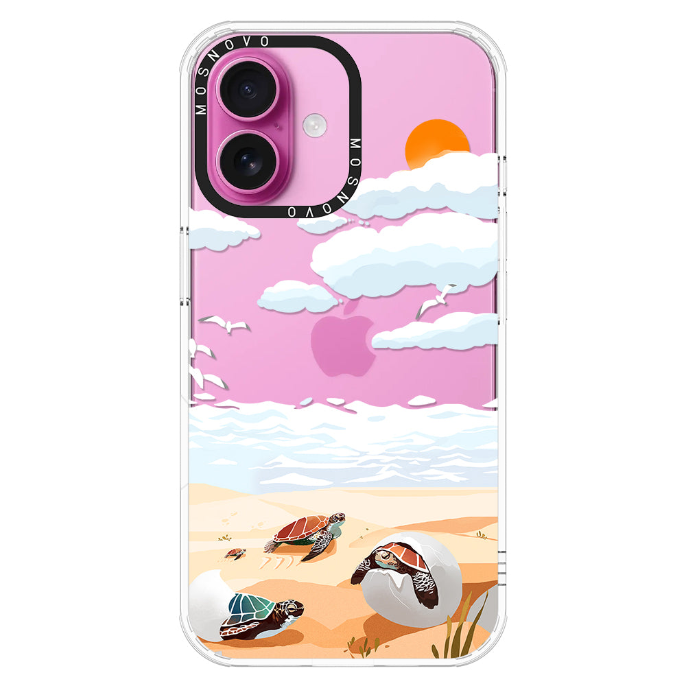 Baby Tortoise Phone Case - iPhone 16 Plus Case - MOSNOVO