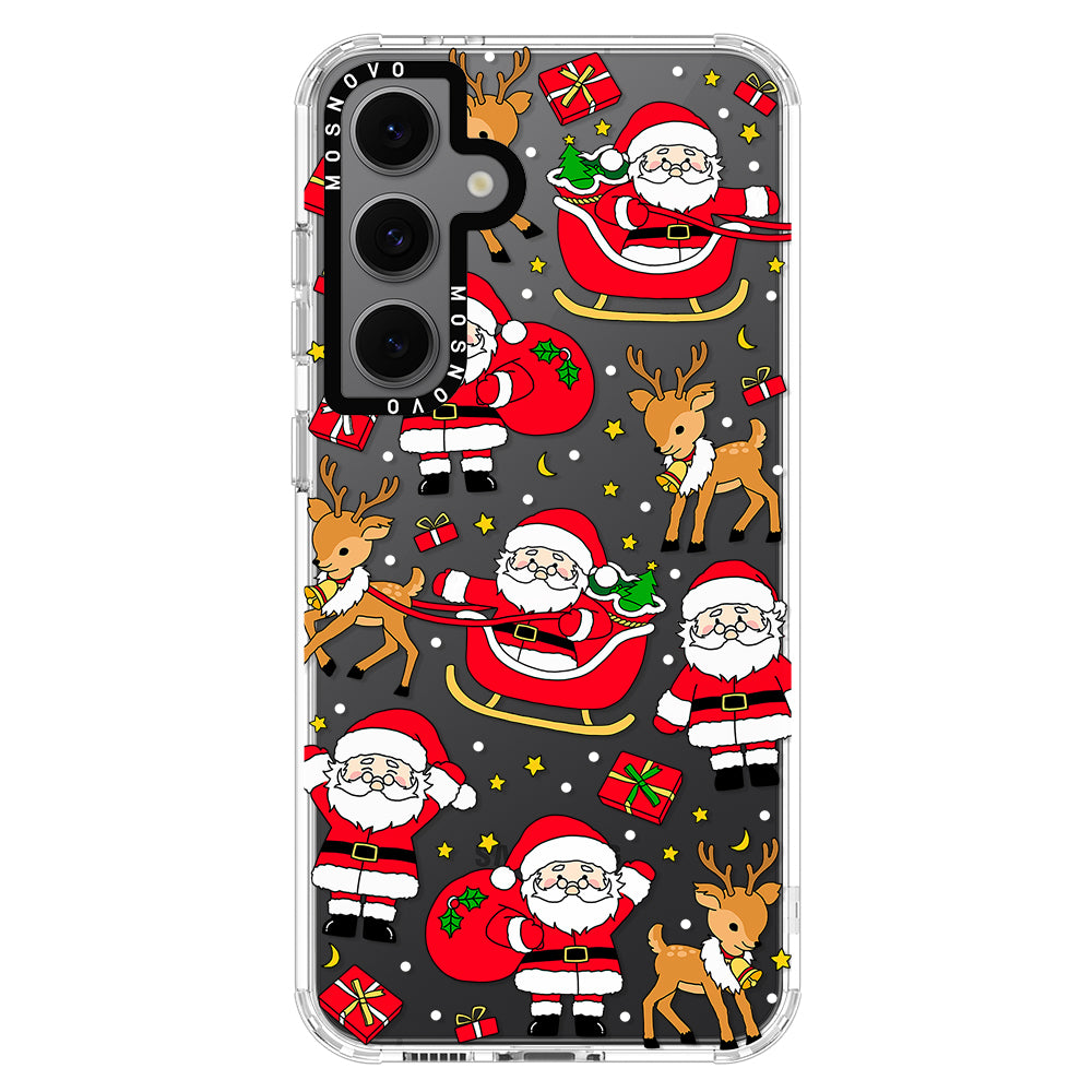 Cute Santa Claus Deer Phone Case - Samsung Galaxy S24 FE Case - MOSNOVO