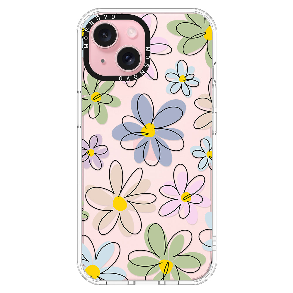 Linear Blooms Phone Case - iPhone 15 Case