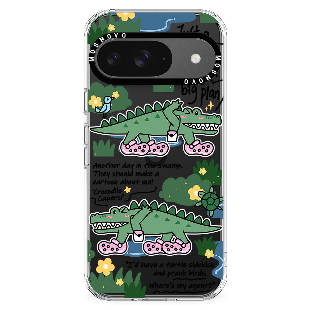 Croc with Big Plan Phone Case - Google Pixel 9 Case