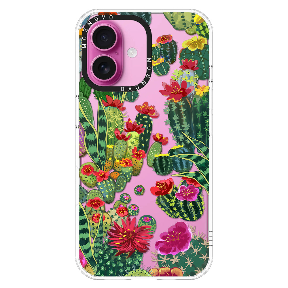 Cactus Garden Phone Case - iPhone 16 Case - MOSNOVO