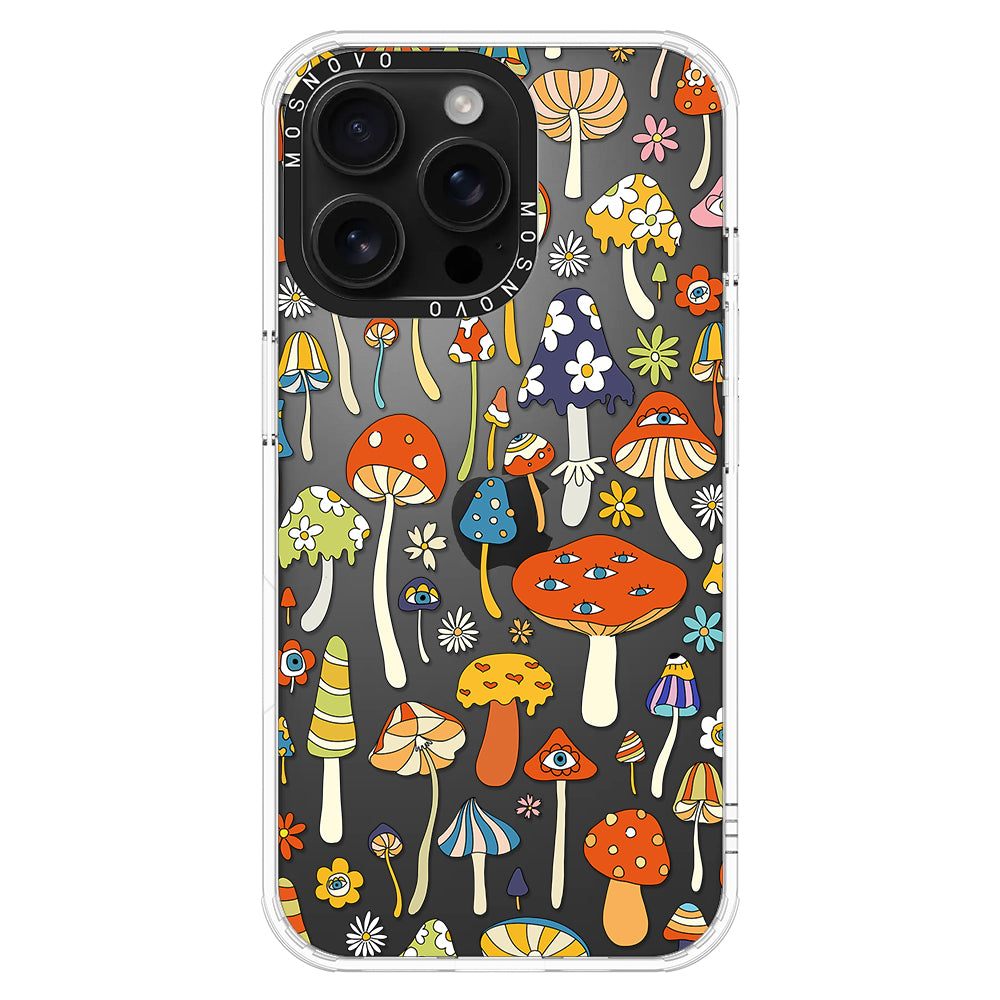 Mushroom Art Phone Case - iPhone 16 Pro Max Case - MOSNOVO