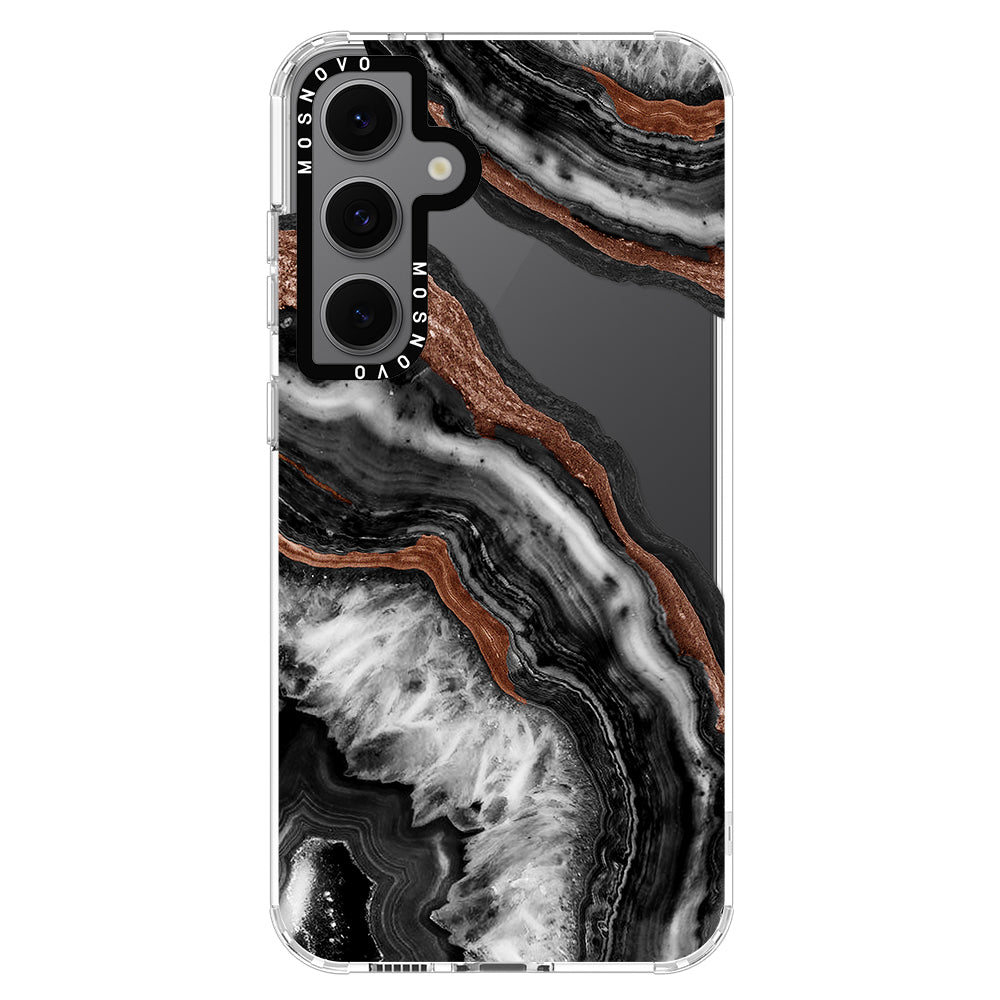 Black Agate Phone Case - Samsung Galaxy S24 FE Case - MOSNOVO