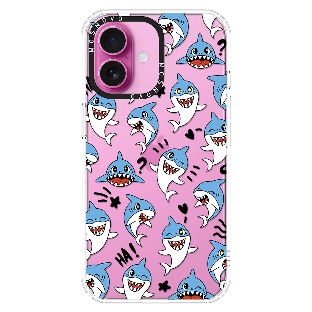 Cute Sharks Phone Case - iPhone 16 Case