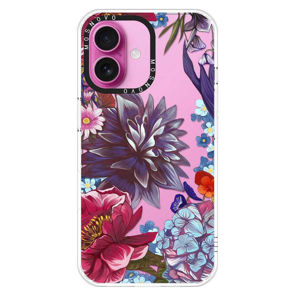 Blue Lilacs Phone Case - iPhone 16 Case - MOSNOVO