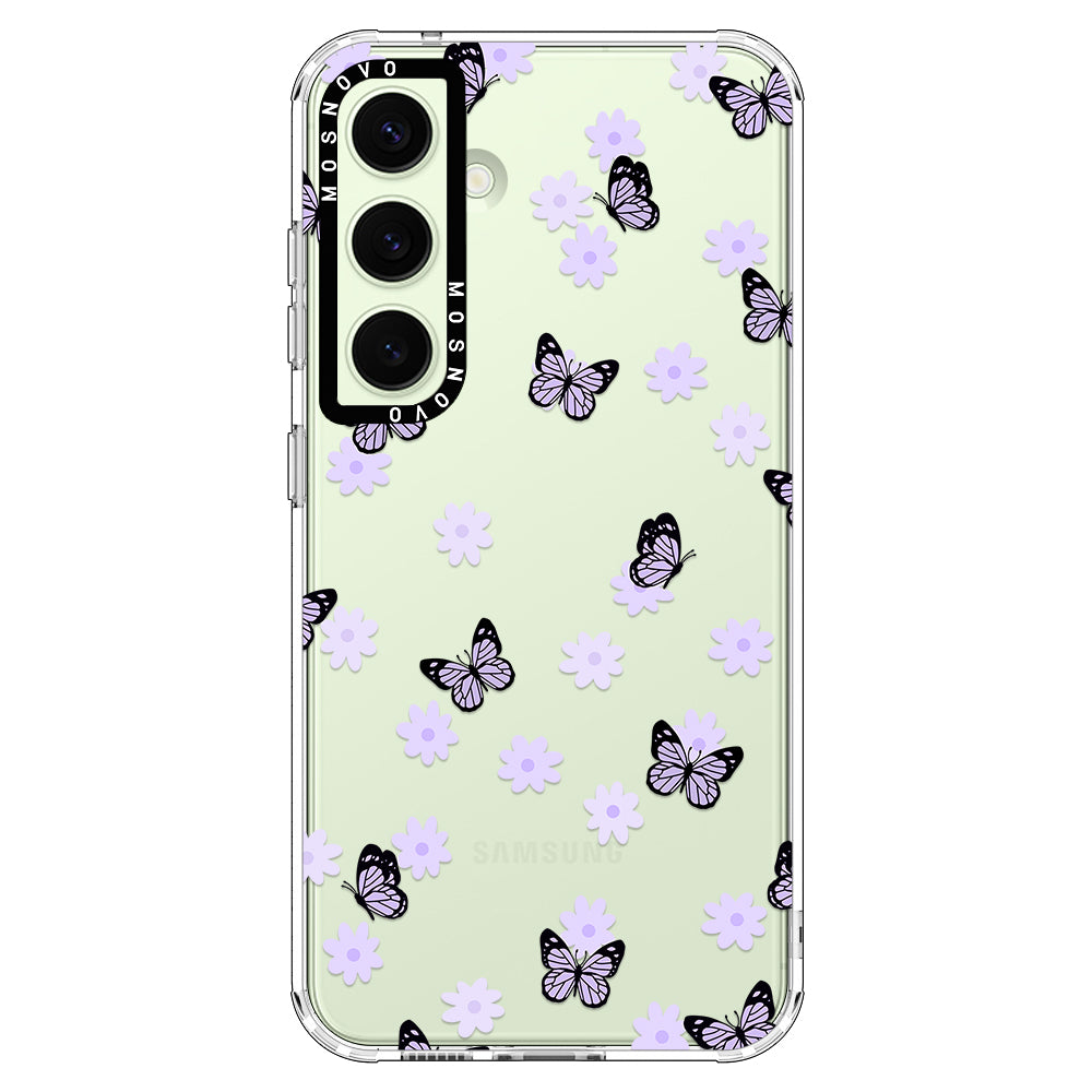 Lilac Butterfly Phone Case - Samsung Galaxy S24 Case