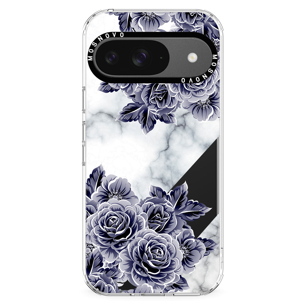 Purple Flower Marble Phone Case - Google Pixel 9 Case