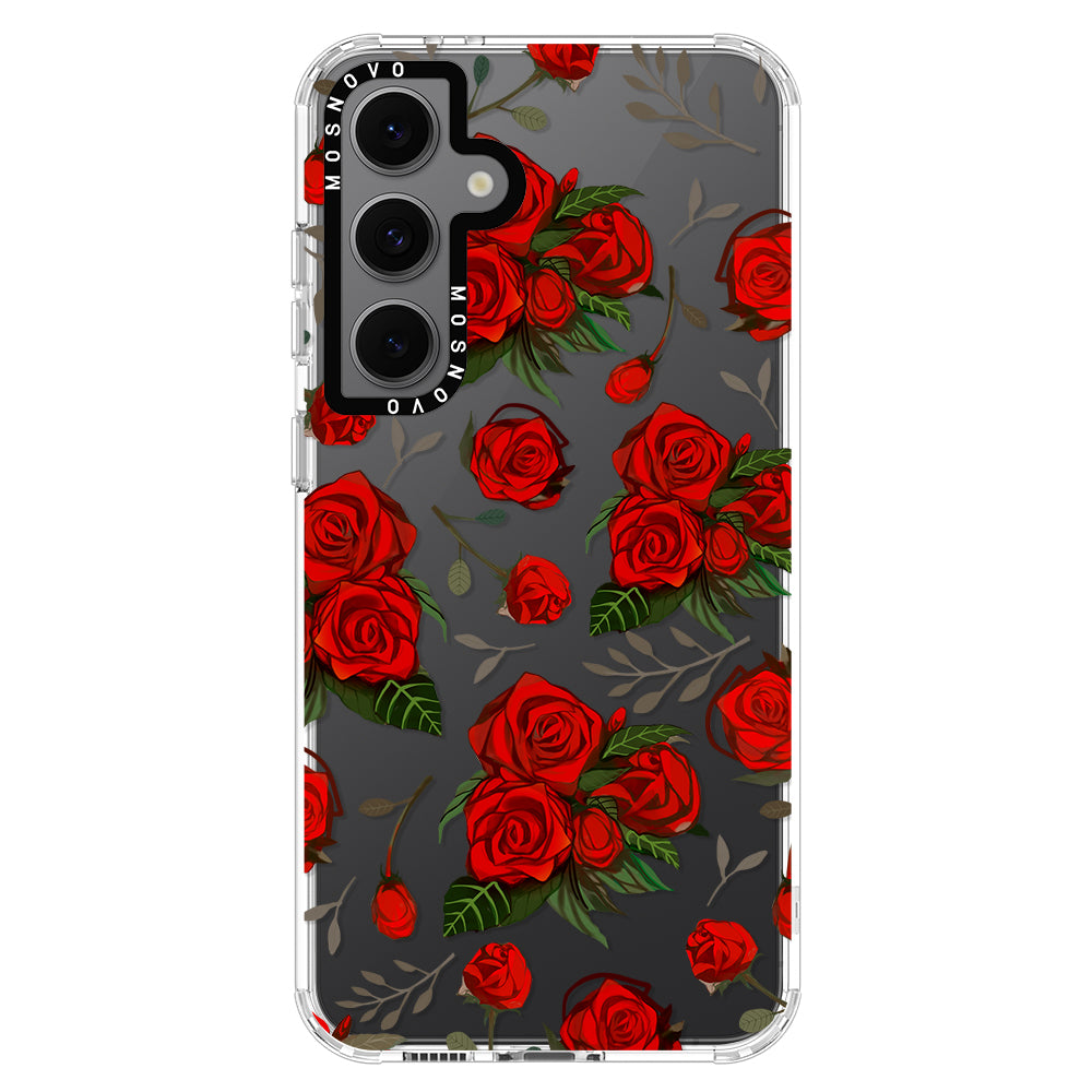 Simply Red Roses Phone Case - Samsung Galaxy S24 FE Case - MOSNOVO