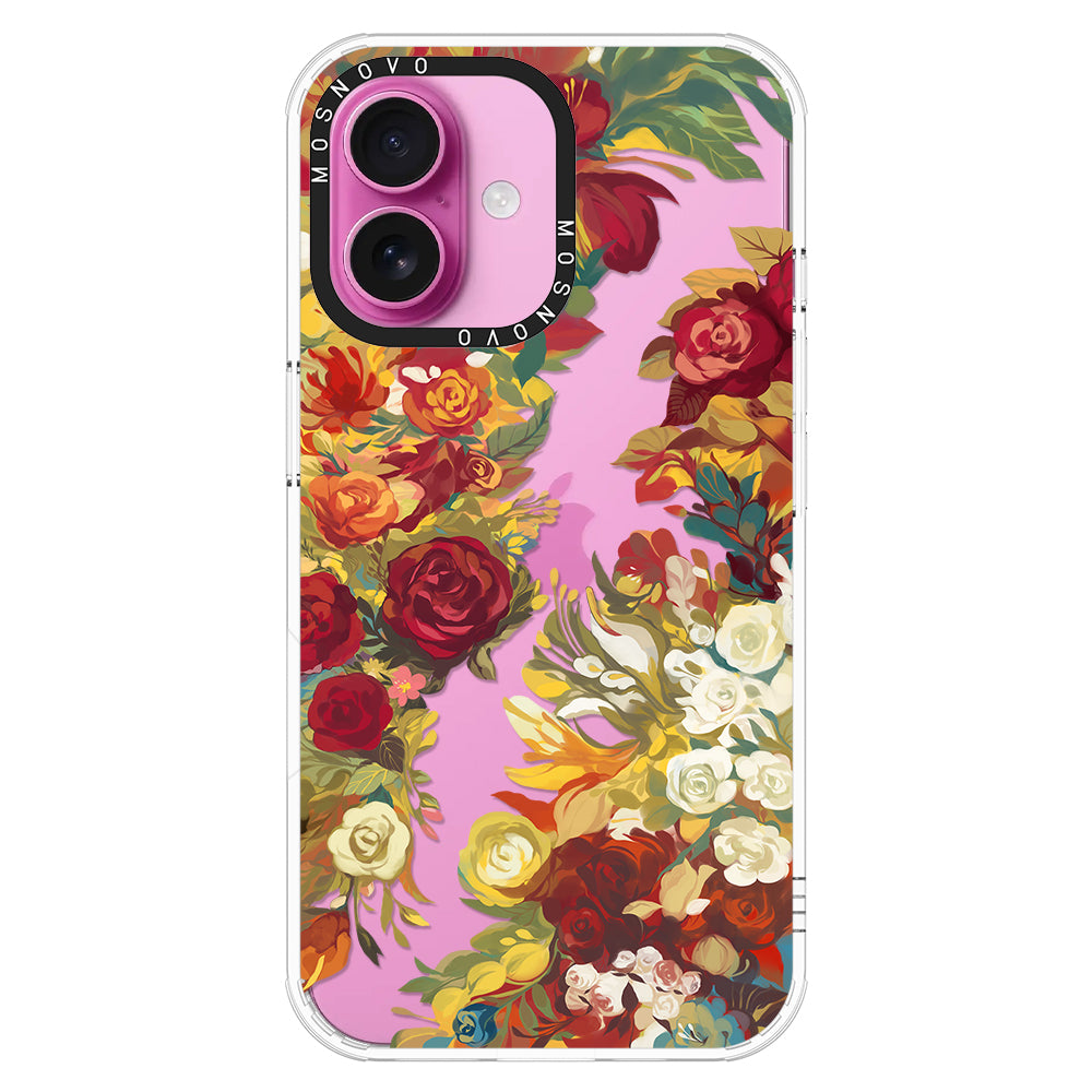 Vintage Flower Garden Phone Case - iPhone 16 Case - MOSNOVO