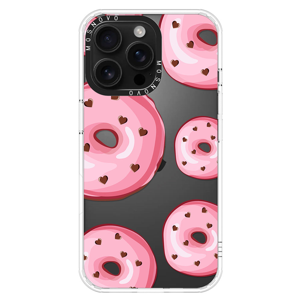 Pink Donuts Phone Case - iPhone 16 Pro Max Case - MOSNOVO