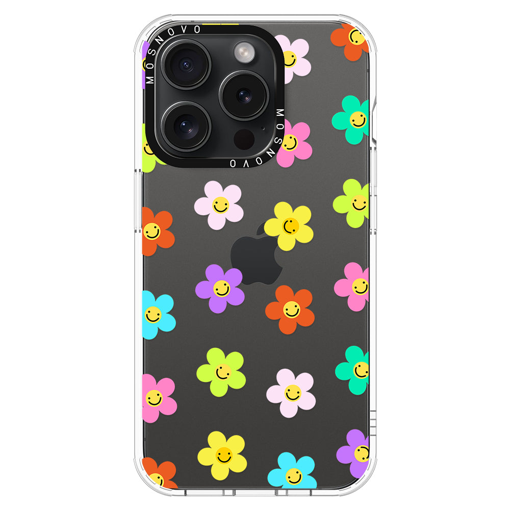 Smile Floral Phone Case - iPhone 15 Pro Case