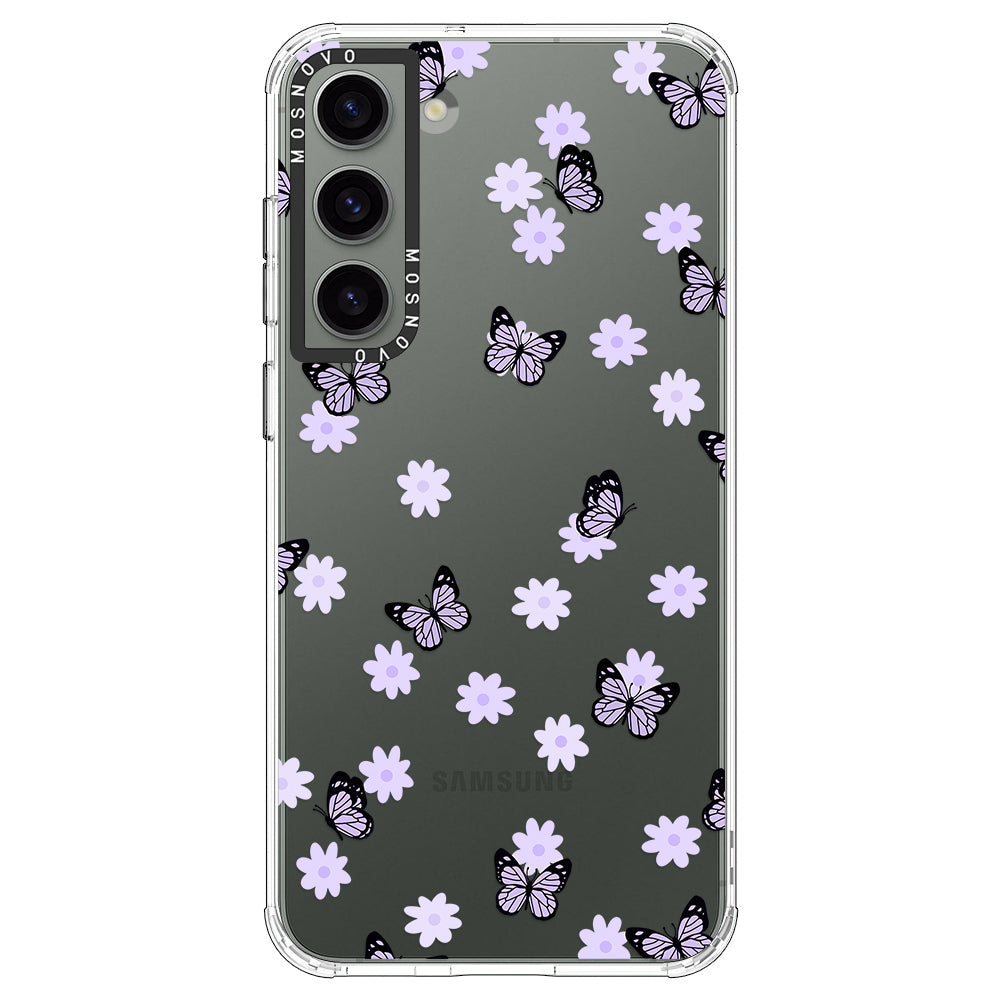 Lilac Butterfly Phone Case - Samsung Galaxy S23 Plus Case