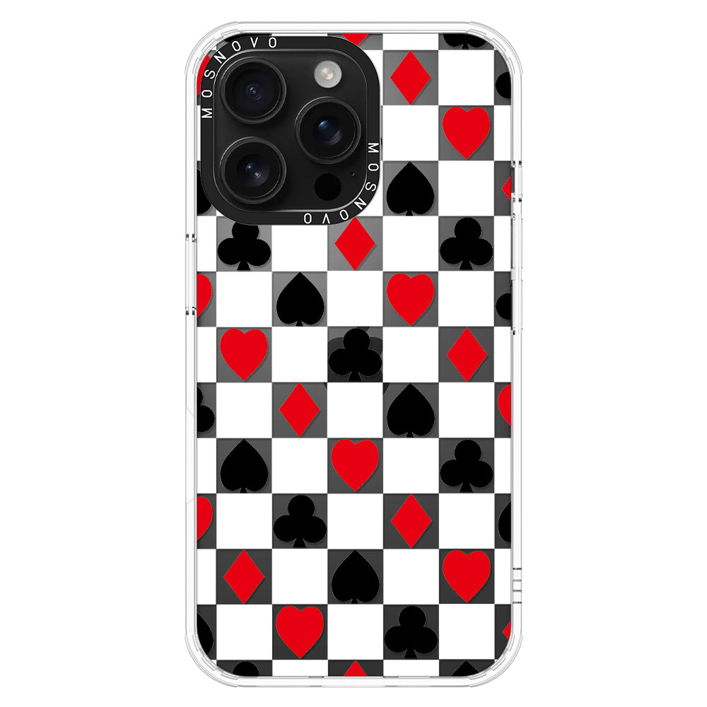 Checker Poker Phone Case - iPhone 16 Pro Max Case - MOSNOVO