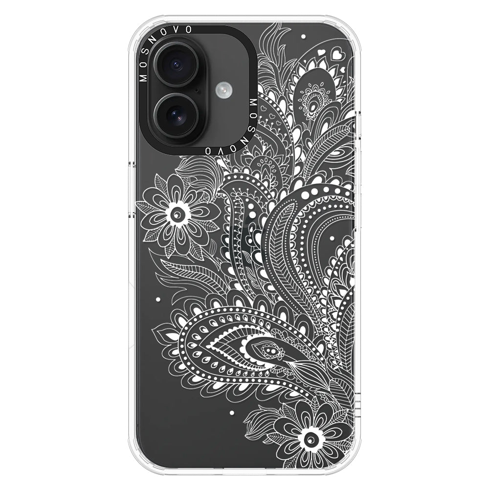 Aesthetic Flower Henna Phone Case - iPhone 16 Case - MOSNOVO