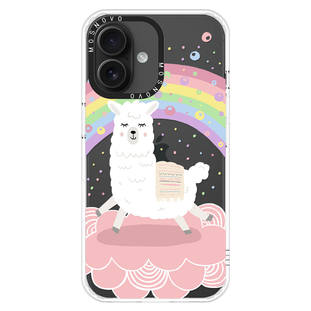 Rainbow Alpaca Phone Case - iPhone 16 Case - MOSNOVO