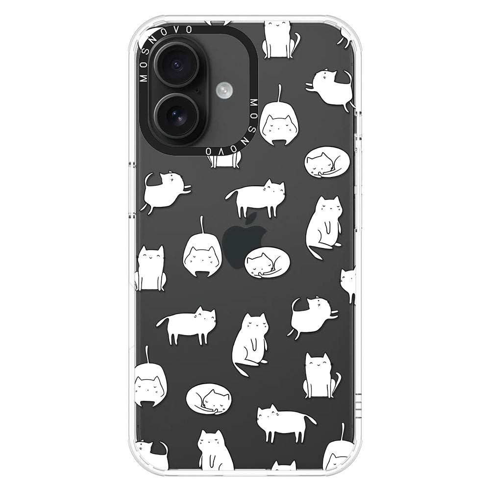 Cute Cats Phone Case - iPhone 16 Plus Case - MOSNOVO