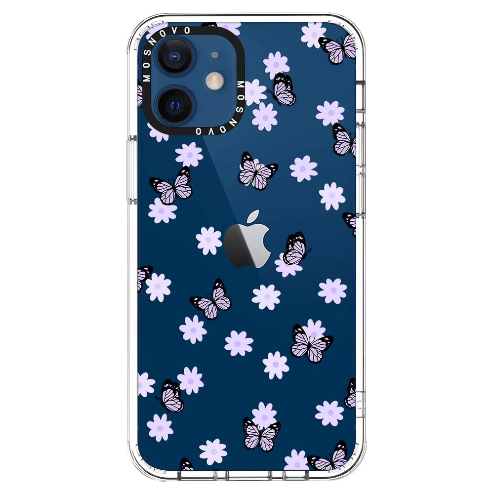 Lilac Butterfly Phone Case - iPhone 12 Mini Case