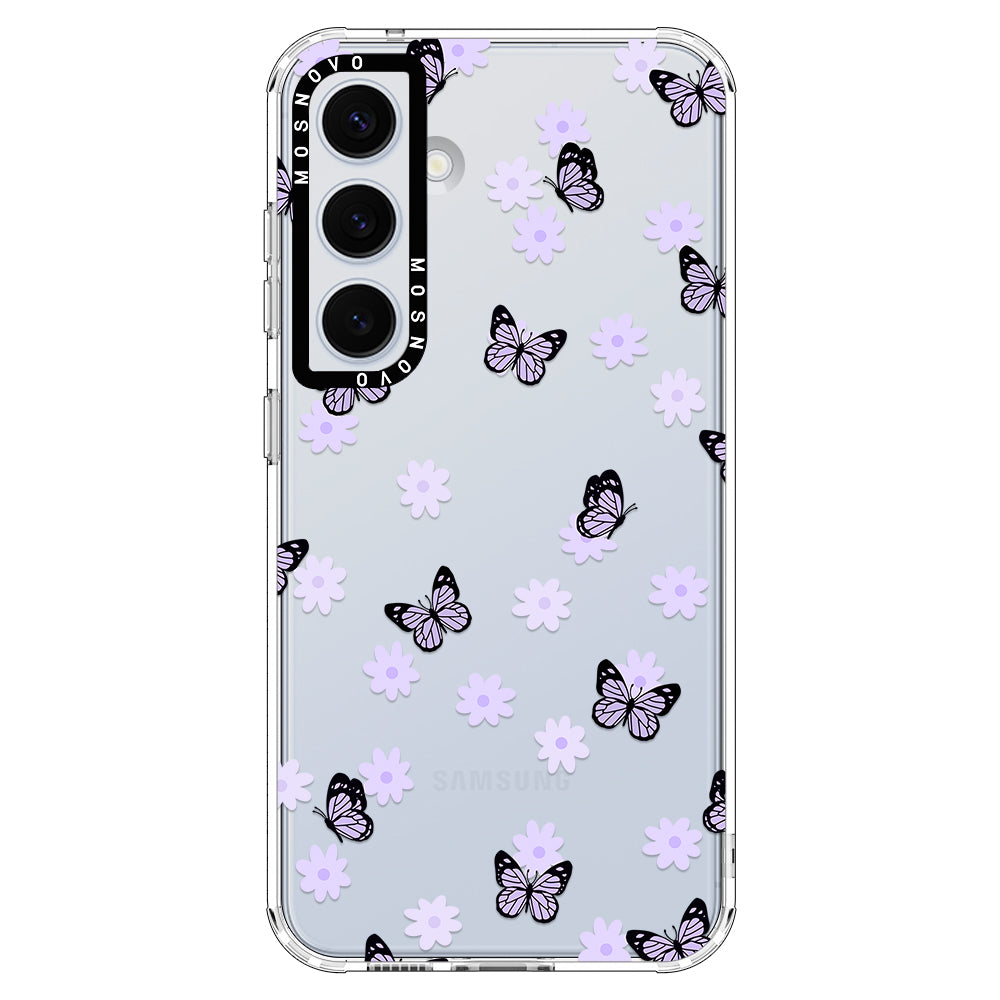 Lilac Butterfly Phone Case - Samsung Galaxy S24 Case