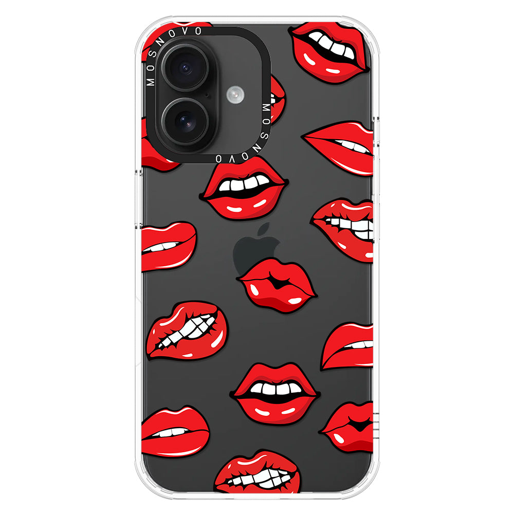 Hot Lips Phone Case - iPhone 16 Plus Case - MOSNOVO