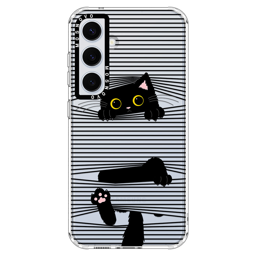 Hidden Black Cat Phone Case - Samsung Galaxy S24 Case