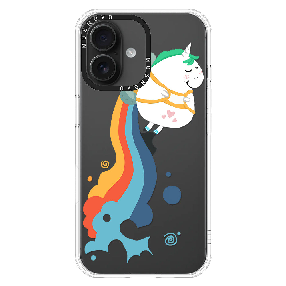 Cute Rainbow Unicorn Phone Case - iPhone 16 Plus Case - MOSNOVO