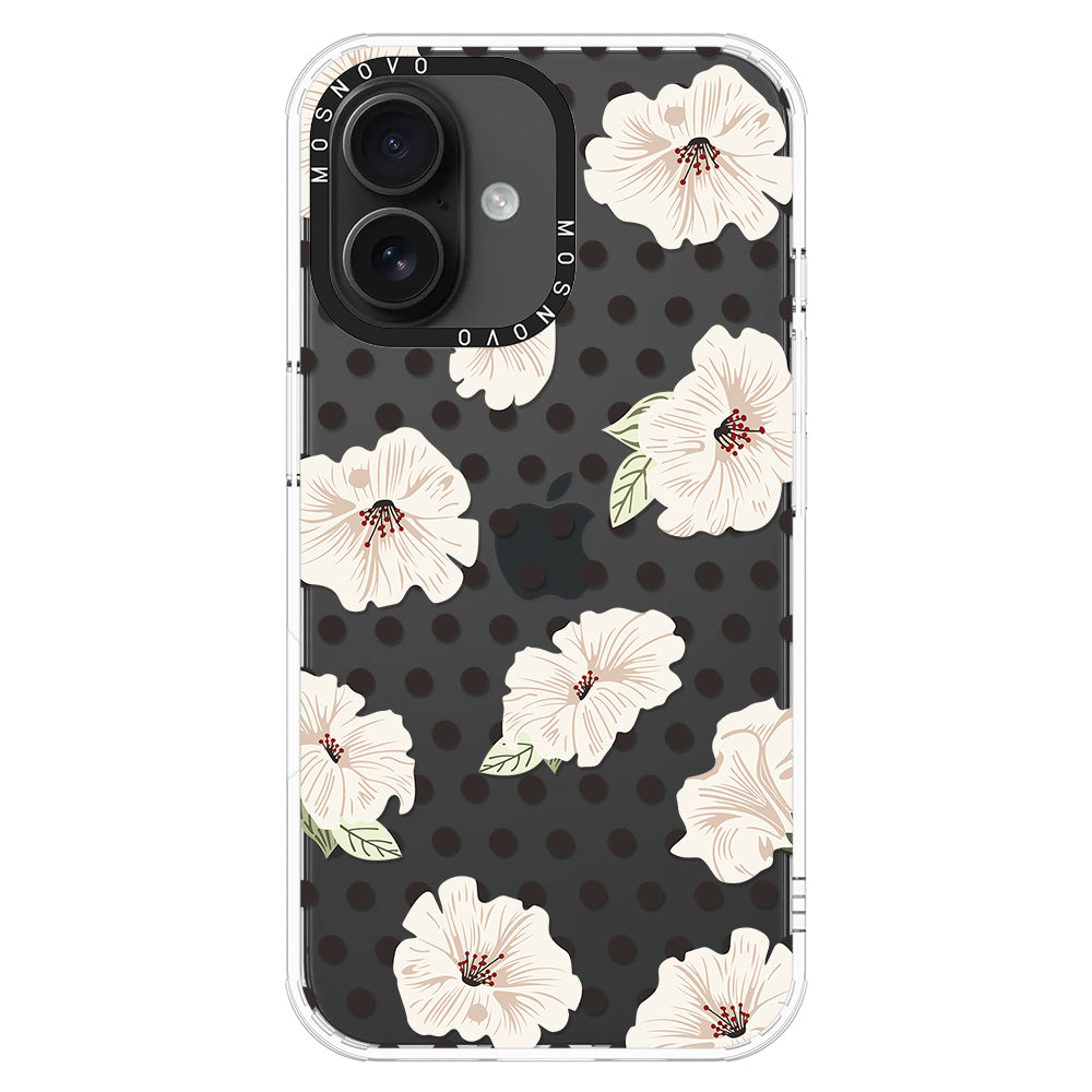 Vintage Hibiscus Flower Phone Case - iPhone 16 Case - MOSNOVO