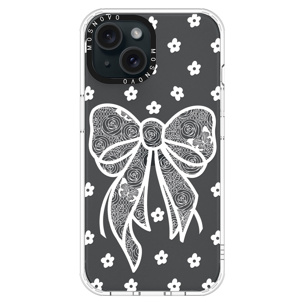 Lacey Bow Phone Case - iPhone 15 Plus Case