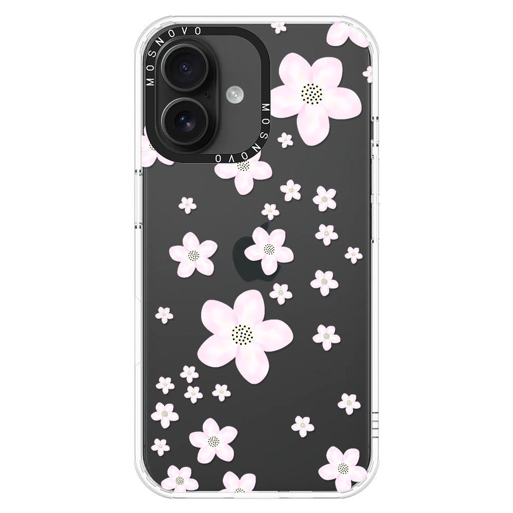 Pink Cherry Blossom Phone Case - iPhone 16 Case - MOSNOVO