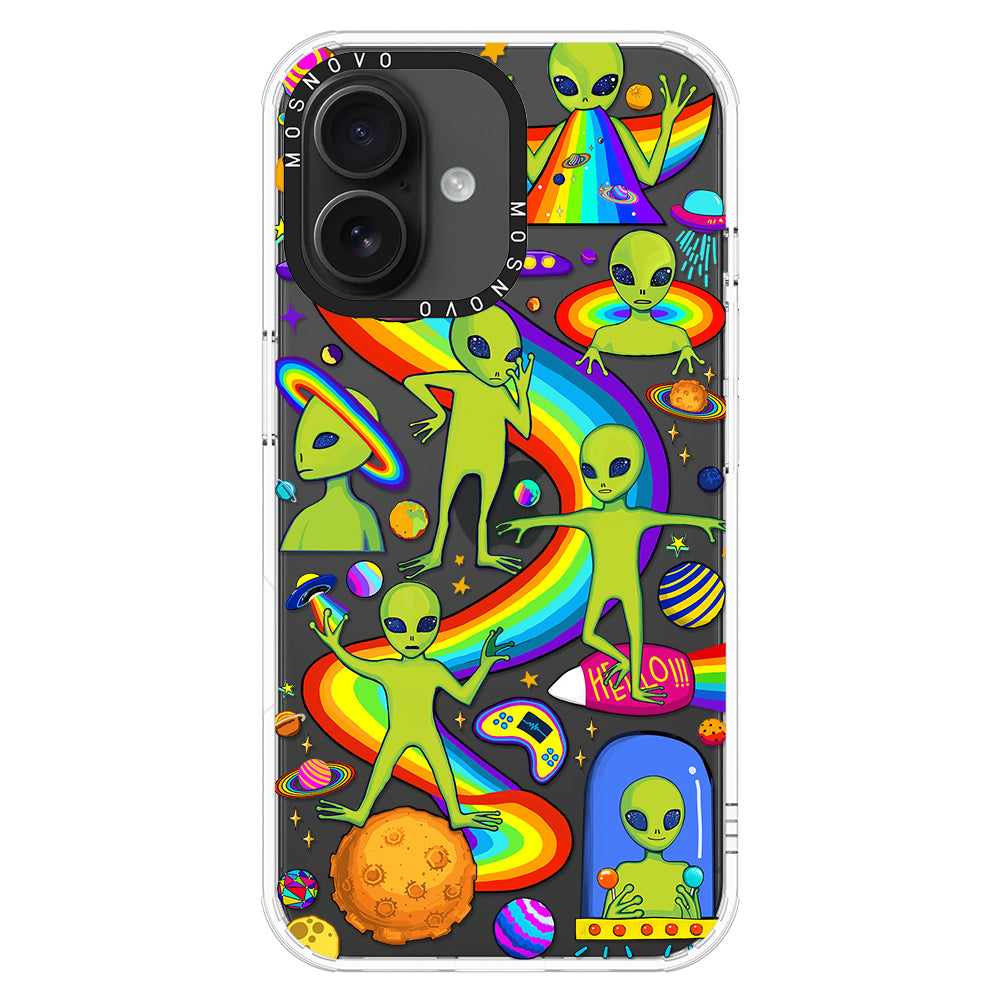 Funny Alien Phone Case - iPhone 16 Case - MOSNOVO