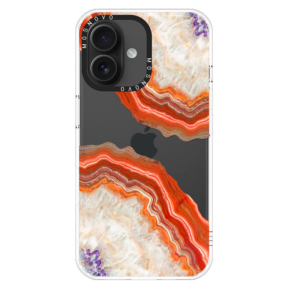 Agate Red Phone Case - iPhone 16 Plus Case - MOSNOVO