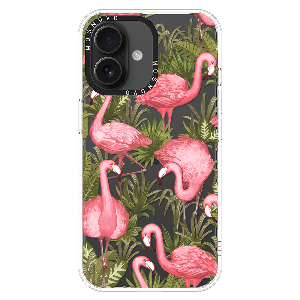 Jungle Flamingo Phone Case - iPhone 16 Plus Case - MOSNOVO