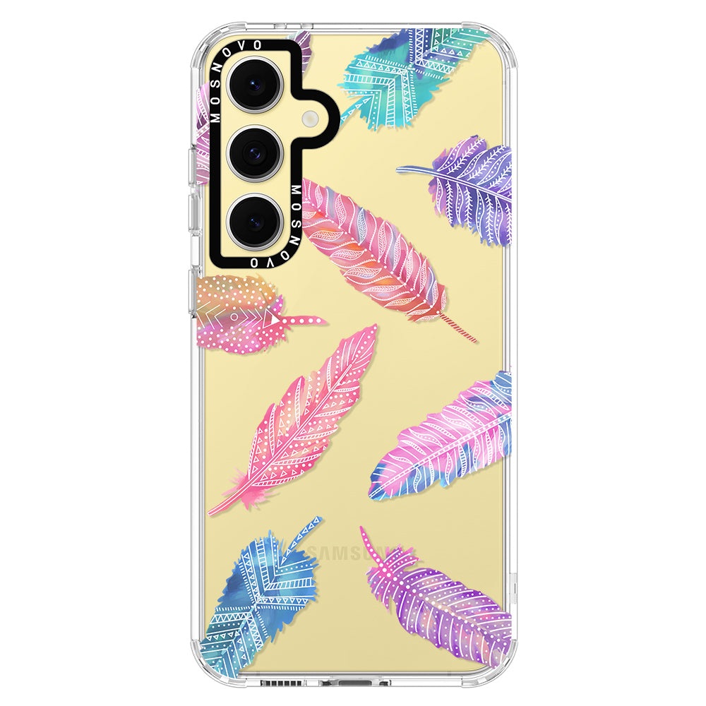 Tribal Feathers Phone Case - Samsung Galaxy S24 FE Case - MOSNOVO