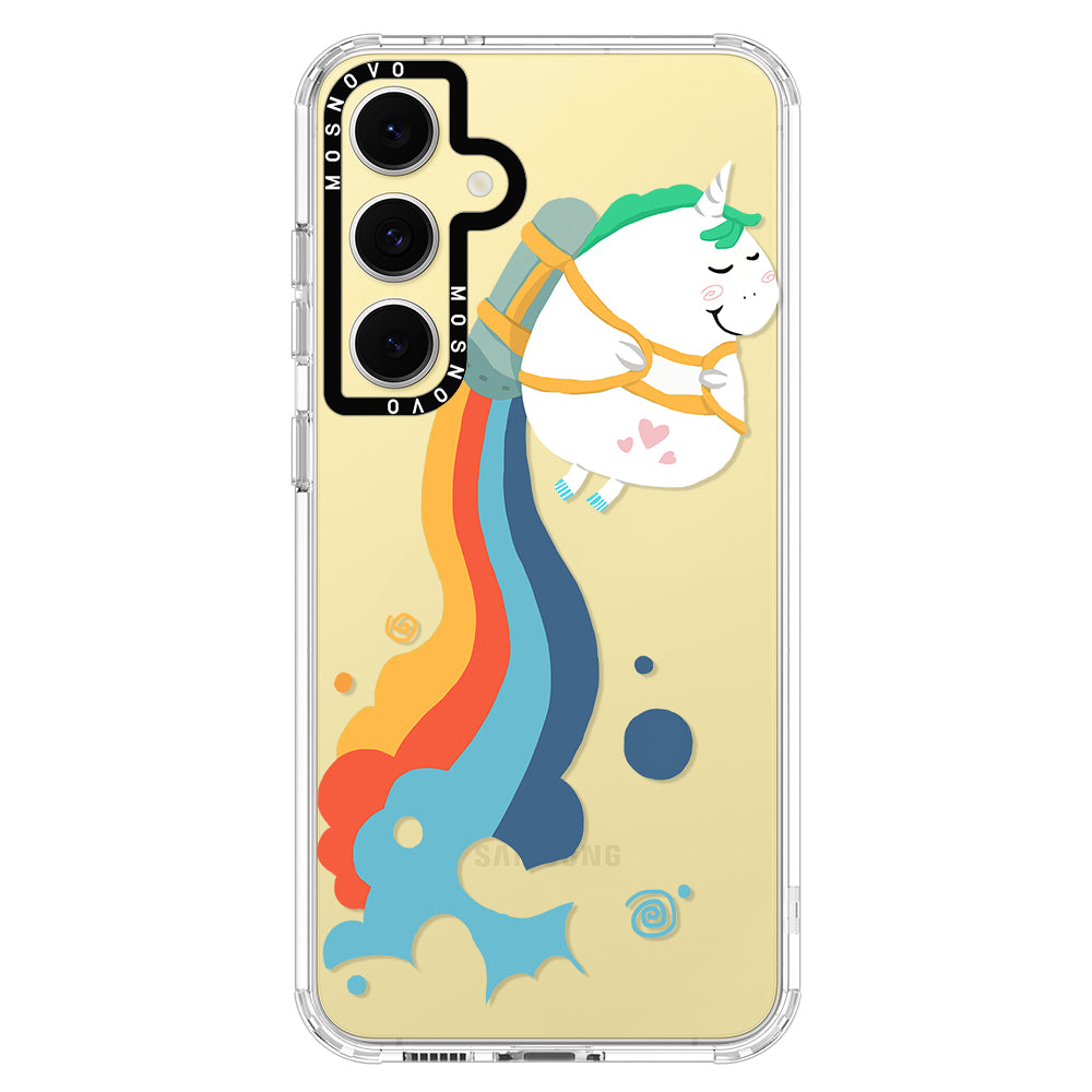 Cute Rainbow Unicorn Phone Case - Samsung Galaxy S24 FE Case - MOSNOVO