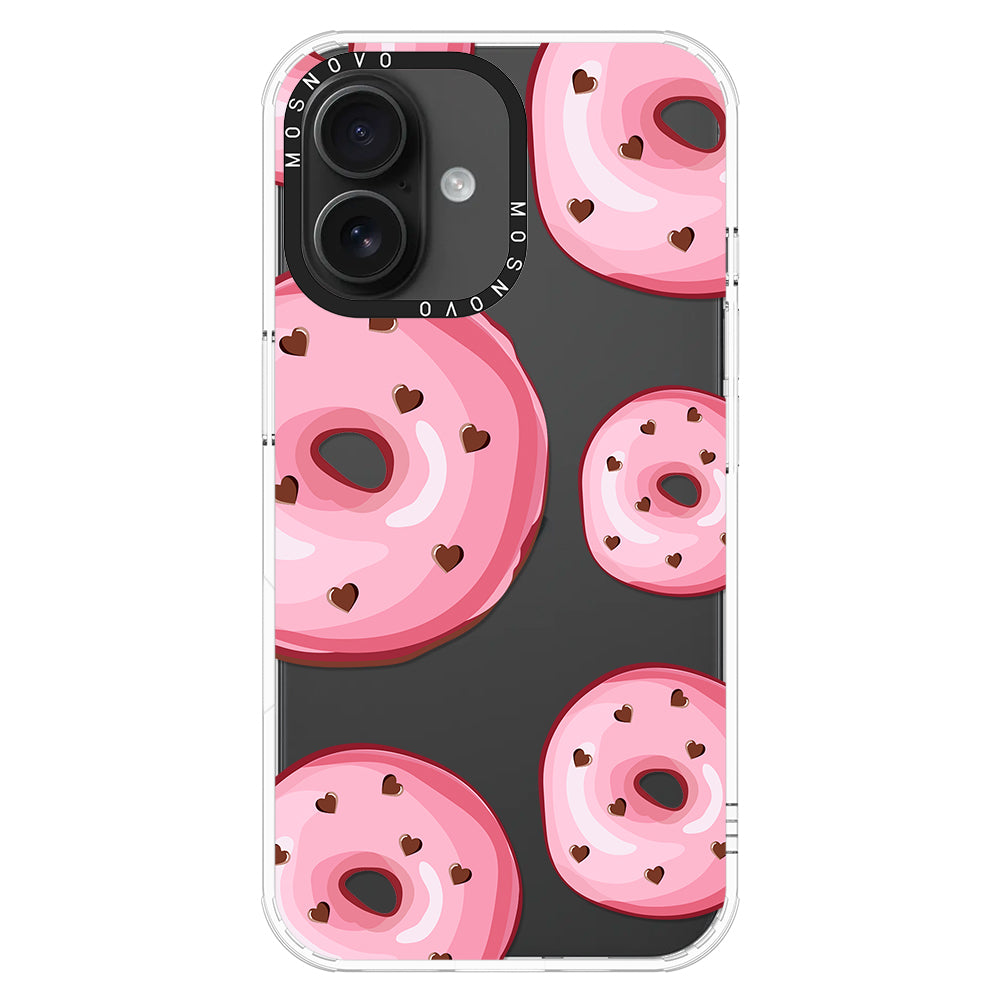 Pink Donuts Phone Case - iPhone 16 Plus Case - MOSNOVO