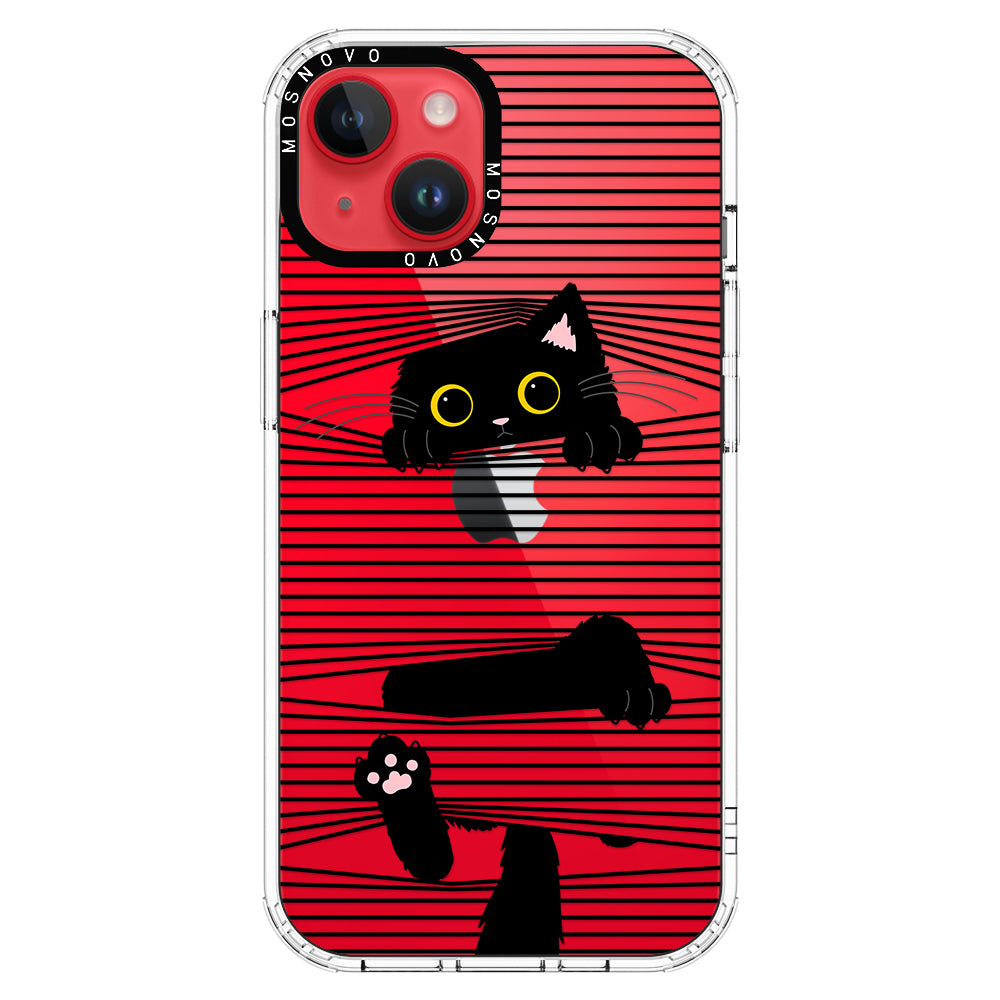 Hidden Black Cat Phone Case - iPhone 14 Plus Case