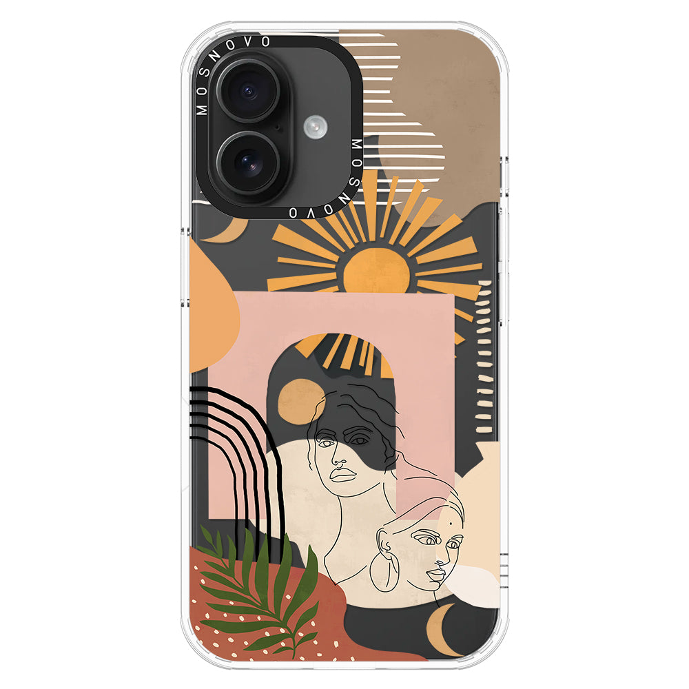 Modern Collage Art Phone Case - iPhone 16 Plus Case - MOSNOVO