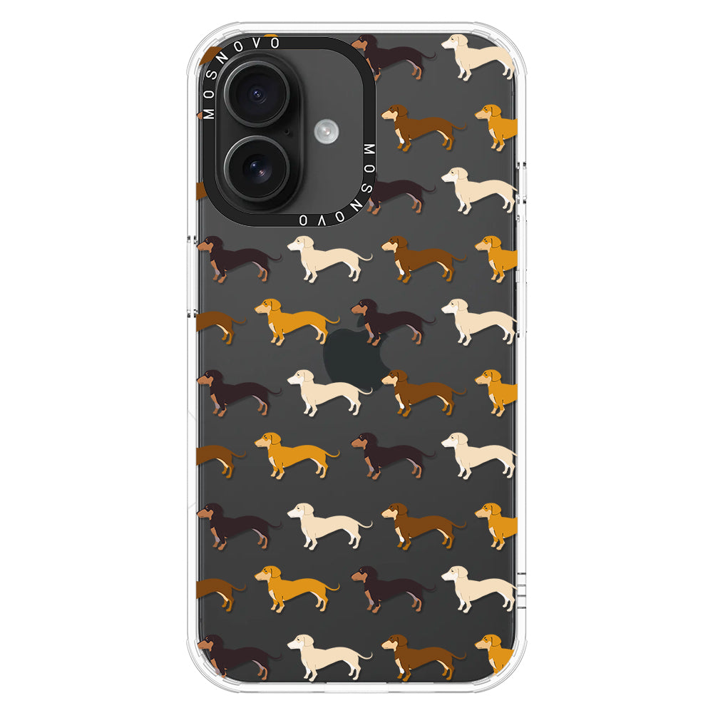 Cute Dachshund Phone Case - iPhone 16 Case - MOSNOVO