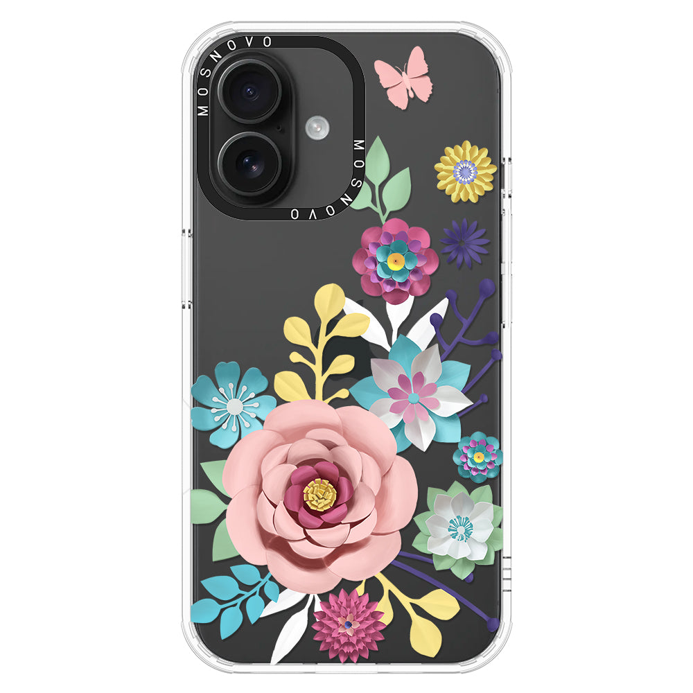 3D Floral Phone Case - iPhone 16 Case - MOSNOVO