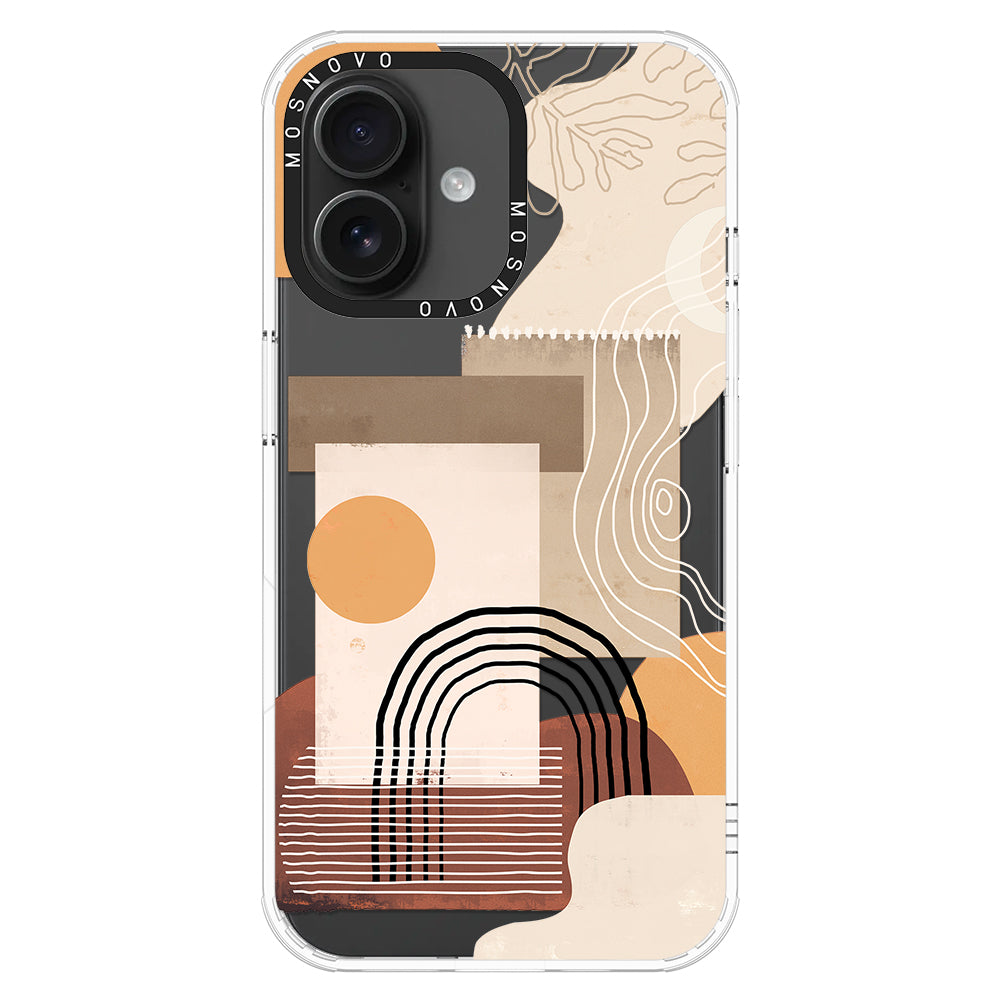 Minimalist Abstract Art Phone Case - iPhone 16 Case - MOSNOVO