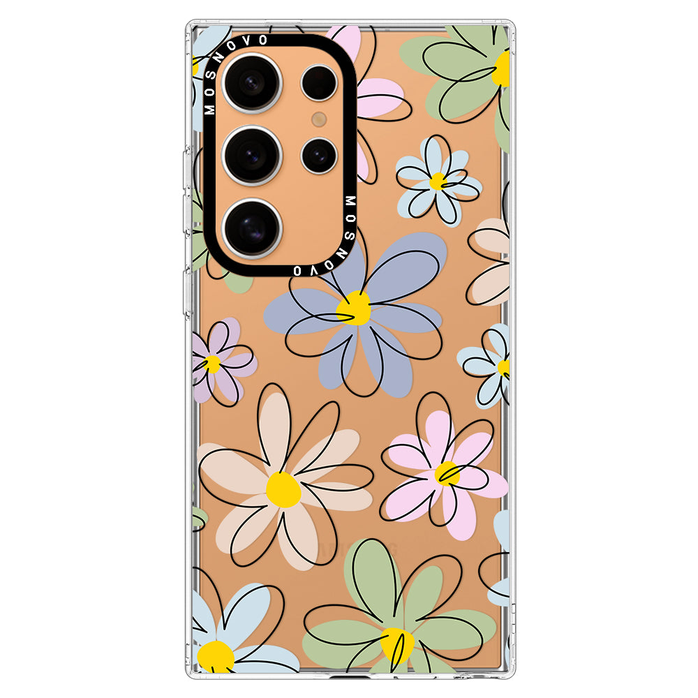 Linear Blooms Phone Case - Samsung Galaxy S24 Ultra Case