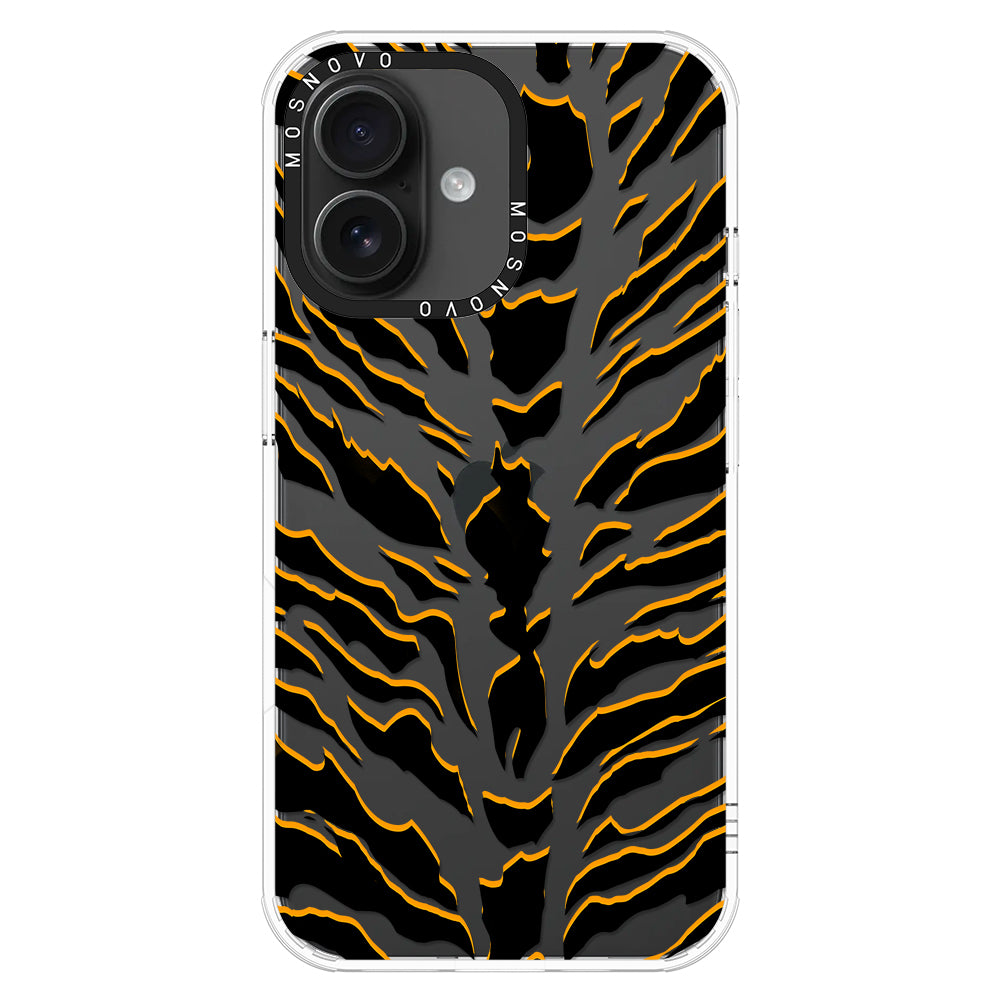 Tiger Print Phone Case - iPhone 16 Plus Case - MOSNOVO