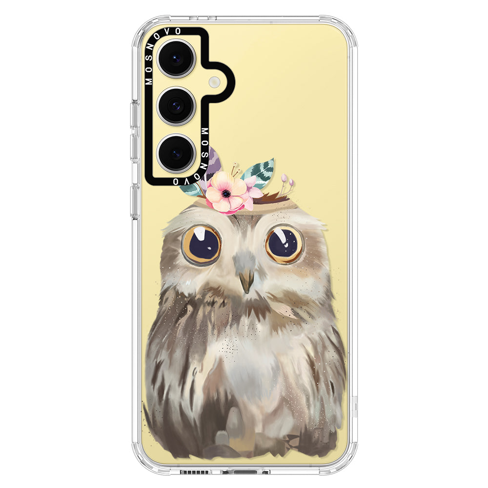 Cute Owl Phone Case - Samsung Galaxy S24 FE Case - MOSNOVO