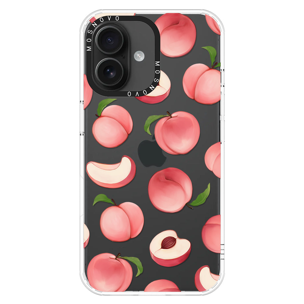 Cute Peach Phone Case - iPhone 16 Case - MOSNOVO