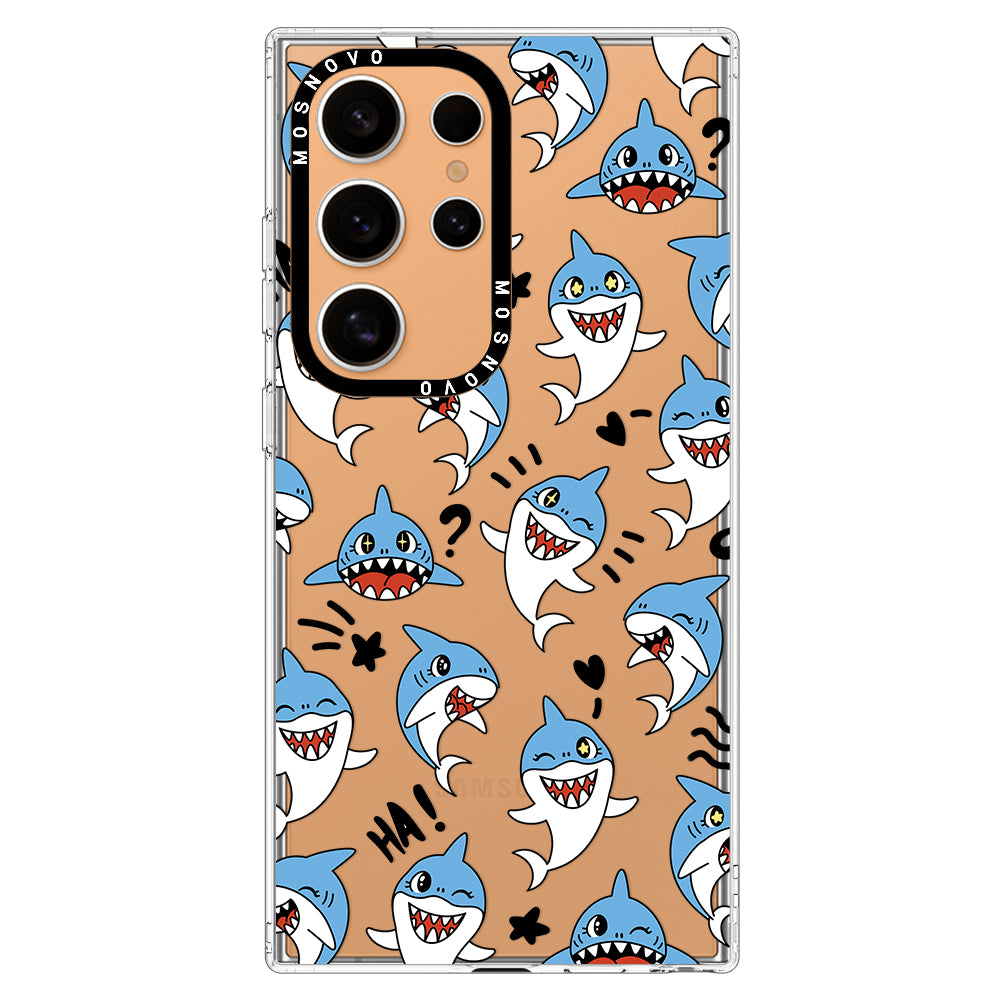 Cute Sharks Phone Case - Samsung Galaxy S24 Ultra Case