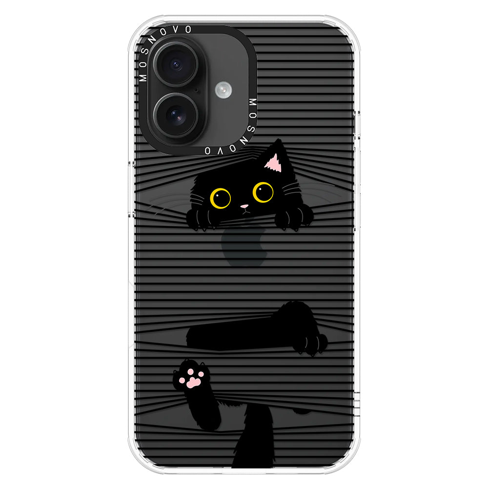 Hidden Black Cat Phone Case - iPhone 16 Case