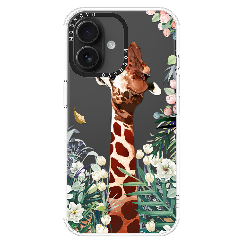 Giraffe In The Garden Phone Case - iPhone 16 Case - MOSNOVO